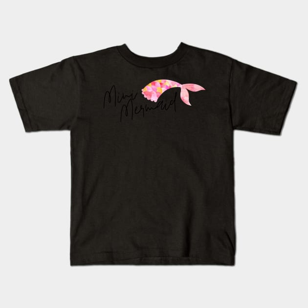 Mini Mermaid Kids T-Shirt by DreamsofTiaras